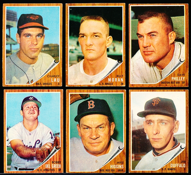 1962 Topps Bb- 6 Diff Hi#’s