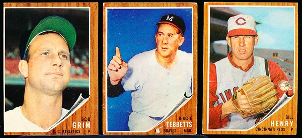1962 Topps Bb- 14 Diff Hi#’s