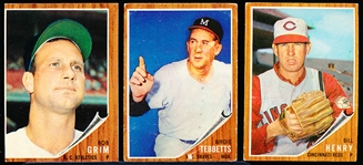 1962 Topps Bb- 14 Diff Hi#’s
