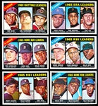 1966 Topps Bb- 6 Diff Leaders