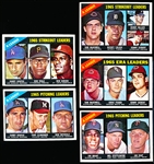 1966 Topps Bb- 5 Diff Leaders