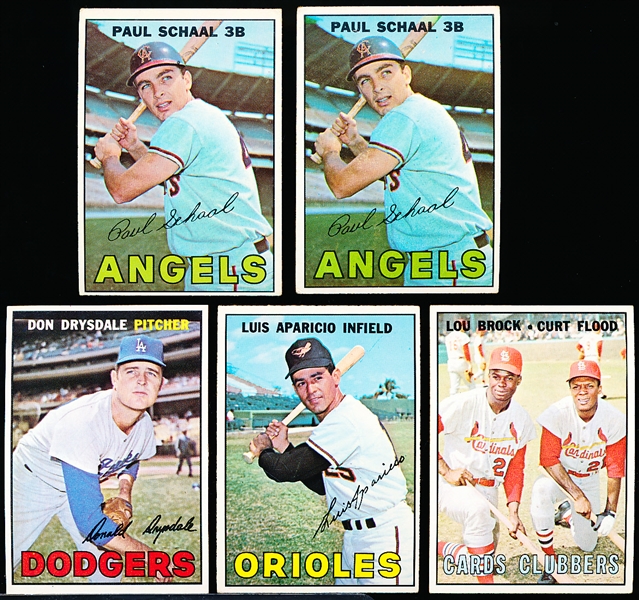 1967 Topps Bb- 5 Cards