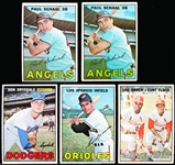 1967 Topps Bb- 5 Cards