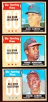 1968 Topps Bb- 6 Diff All Stars