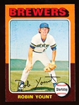 1975 Topps Bb- #223 Robin Yount RC