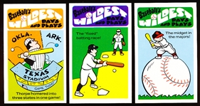 1973 Fleer “Wildest Days and Plays” Baseball Complete Set of 42