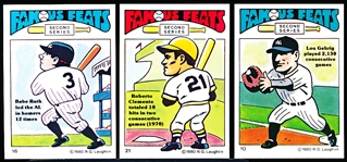 1980 R.G. Laughlin “Famous Feats Second Series” Baseball Complete Set of 40