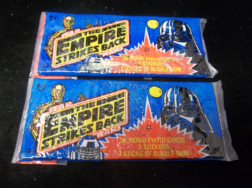 1980 Topps “Empire Strikes Back”- Two Unopened Grocery Rack Packs