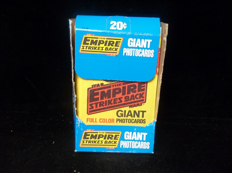 1980 Topps “Empire Strikes Back Giant Photocards”- One Unopened Counter Display Wax Box
