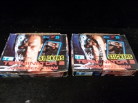 1991 Topps “T2: Terminator 2 Judgement Day”- Two Unopened Sticker Boxes