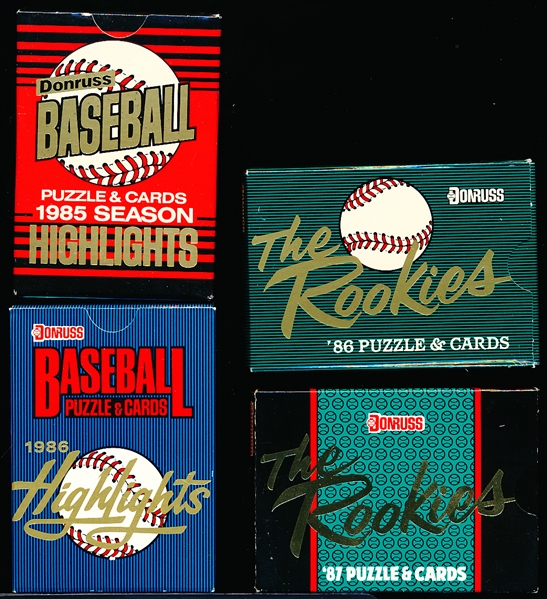 1985-87 Donruss Bsbl. Small Sets- 4 Diff.