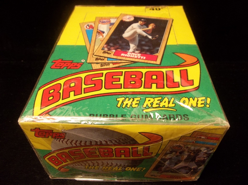 1987 Topps Baseball- 1 Unopened Wax Box- Retail Cello Sealed