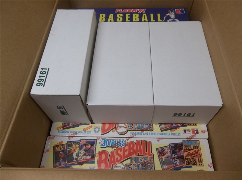 1991 Baseball Factory Sets- 9 Asst.