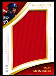 2015 Immaculate Collection Bsbl. “Jumbo Materials” #34 Yoan Moncada- #1/49!