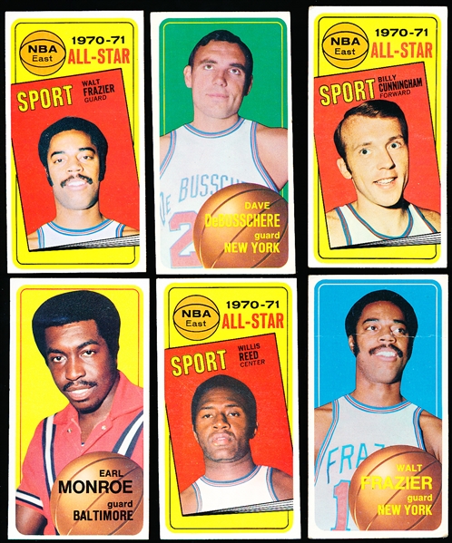 1970-71 Topps Bskbl.- 6 Diff. Star Cards