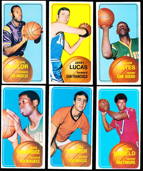 1970-71 Topps Bskbl.- 6 Diff. Star Cards