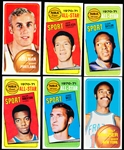 1970-71 Topps Bskbl.- 6 Diff. Star Cards