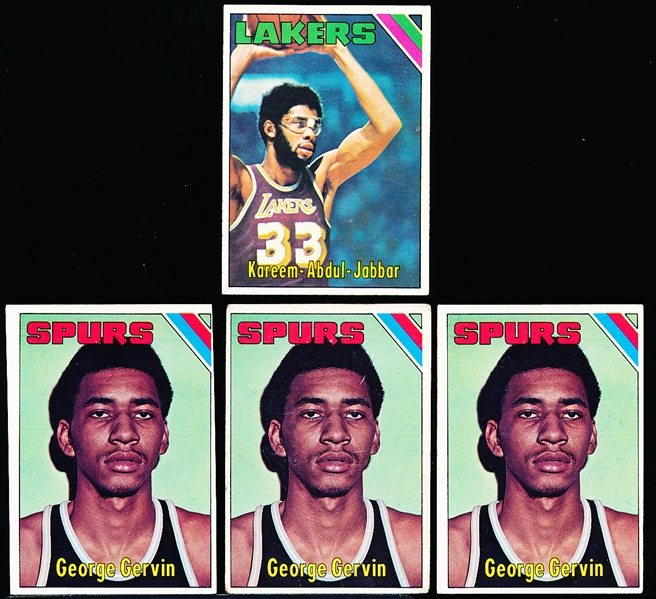 1975-76 Topps Bskbl.- 4 Asst. Cards