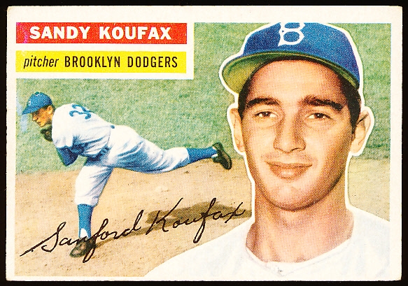 1956 Topps Baseball- #79 Sandy Koufax, Dodgers