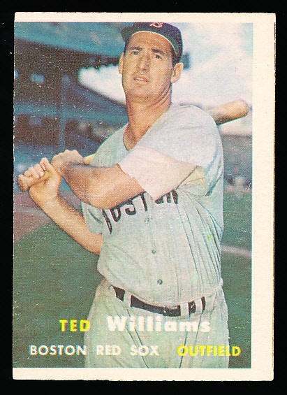 1957 Topps Baseball- #1 Ted Williams, Red Sox