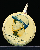1938 Our National Game Pin- Dizzy Dean, Cards
