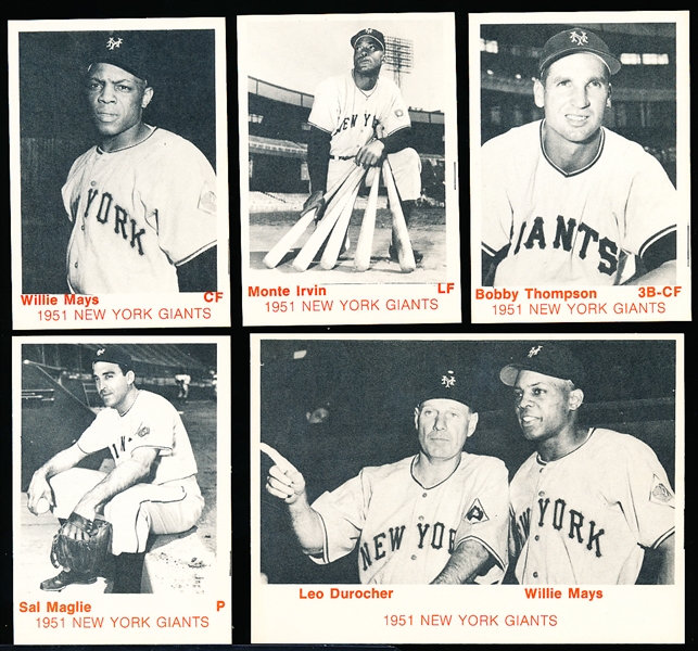 1975 TCMA- “1951 New York Giants” Set of 34