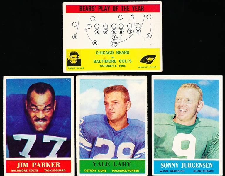1964 Philly Fb- 4 Cards