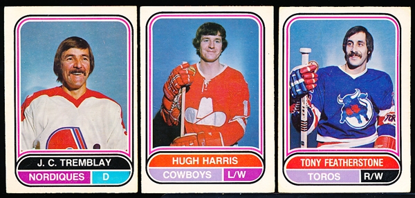 1975-76 O-Pee-Chee WHA Hockey- 55 Asst./45 Diff.