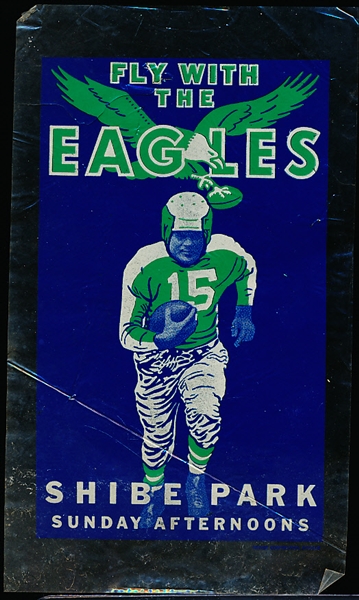 1940’s-50’s Traver Corporation, Chicago NFL Philadelphia Eagles Transfer- Steve Van Buren!
