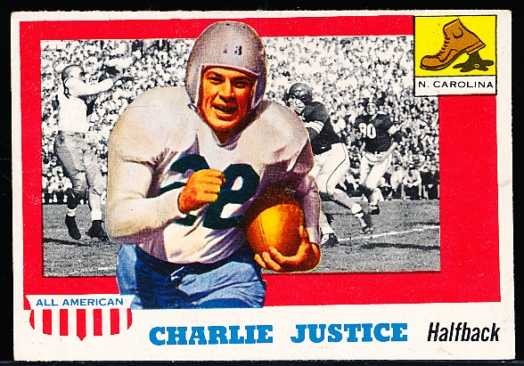 1955 Topps All-American Ftbl. #63 Charlie Justice