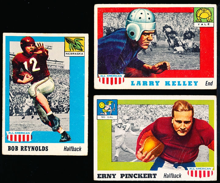 1955 Topps All-American Ftbl.- 12 Diff. Cards