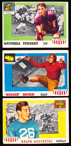1955 Topps All-American Ftbl.- 14 Diff. Cards