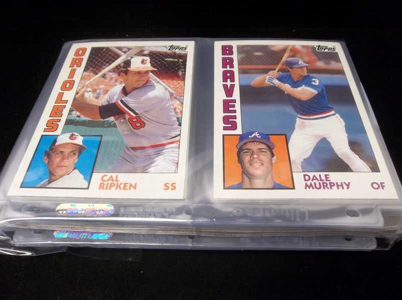 1984 Oversized Bsbl. Sets in Pages- 3 Diff. Sets