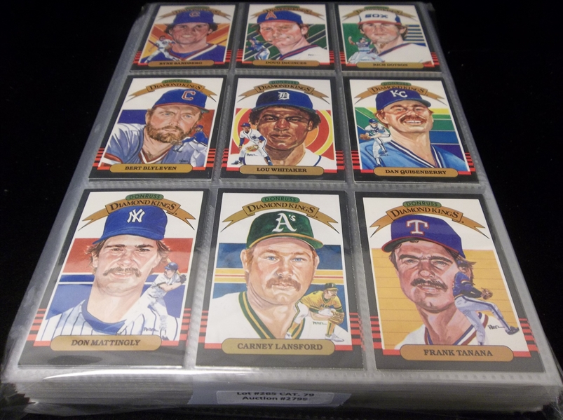 1985 Donruss Bsbl. + 1985 Donruss Highlights Complete Sets in Pages