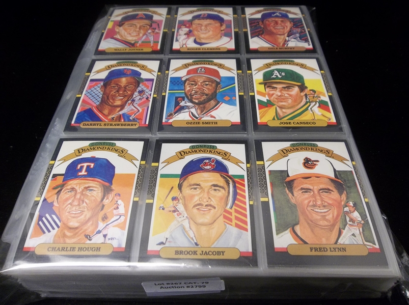 1987 Donruss Bsbl.- 1 Complete Set of 660 Cards in Pages