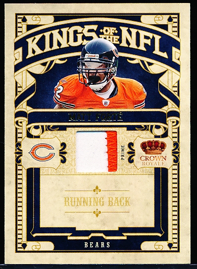 2010 Crown Royale "Kings of the NFL Prime Material” #20 Matt Forte, Bears- #42/50!