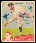 1934 Goudey Bb- #87 George Darrow, Phillies- Hi#