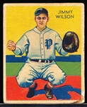 1934-36 Diamond Stars Bb- #22 Jim Wilson, Phillies- 1935 green back.