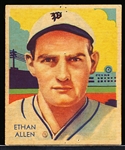 1934-36 Diamond Stars Bb- #92 Ethan Allen, Phillies- 1936 Blue Back