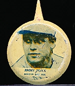 1938 Our National Game Baseball Pins- Jimmy Foxx- 3 pins