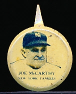 1938 Our National Game Baseball Pins- Joe McCarthy, Yankees- 4 Pins