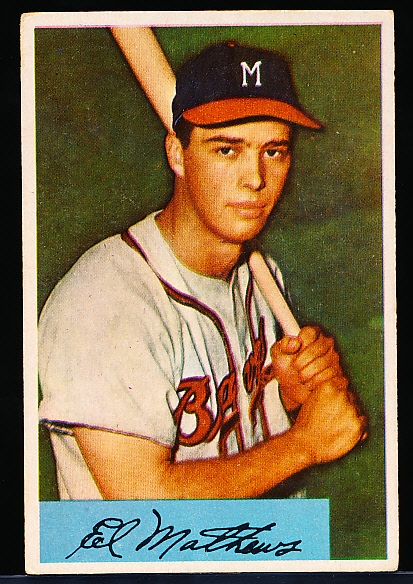 1954 Bowman Bb- #64 Ed Mathews, Braves