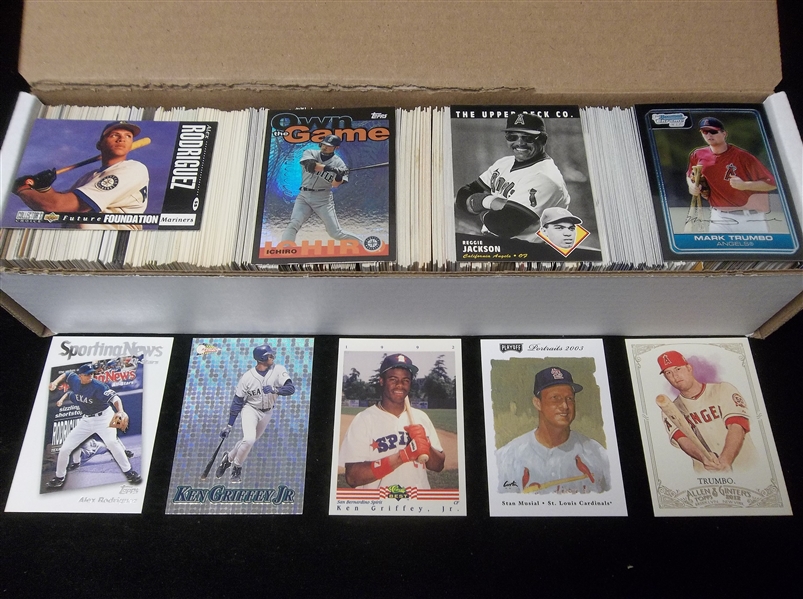 Baseball Star Card Lot- 700 Cards- 1980’s thru 2000’s