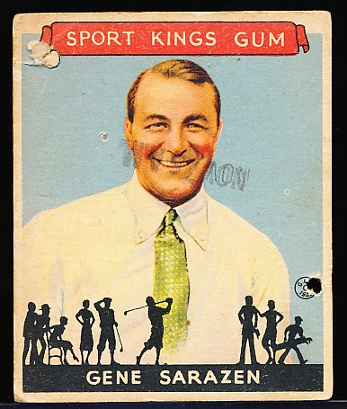 1933 Sport Kings- #22 Gene Sarazan, Golf