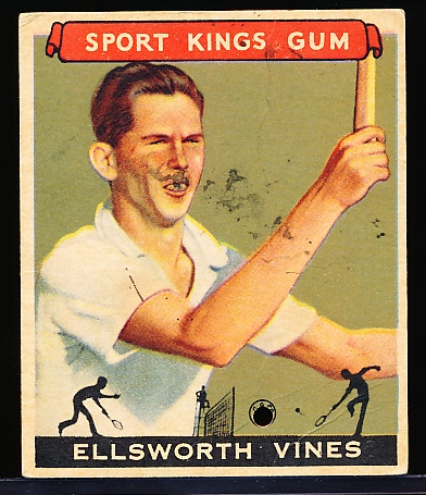 1933 Sport Kings- #46 Ellsworth Vines, Tennis- Hi# 
