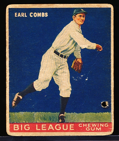 1933 Goudey Bb- #103 Earle Combs, Yankees