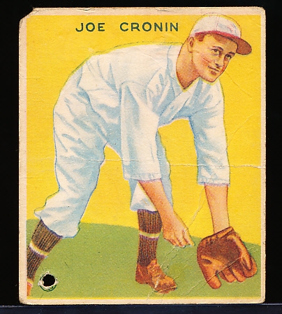 1933 Goudey Bb- #109 Joe Cronin, Washington