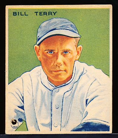 1933 Goudey Bb- #125 Bill Terry, Giants
