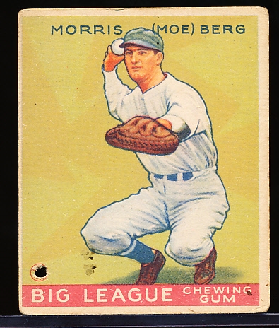 1933 Goudey Bb- #158 Moe Berg, Washington