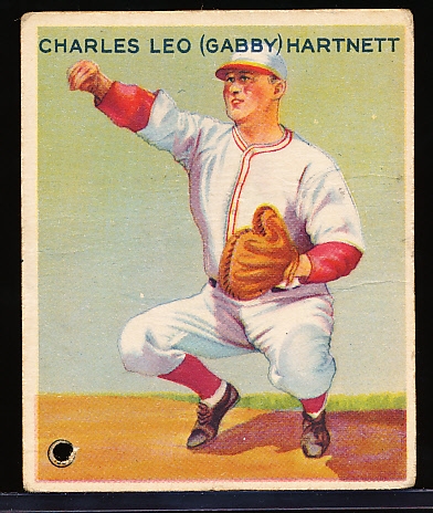 1933 Goudey Bb- #202 Gabby Hartnett, Cubs